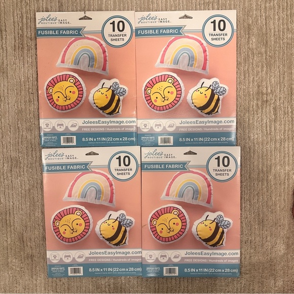 Jolee's Easy Image Fusible Cotton Transfers 4 packs of 10 -For Light Fabrics NEW - Picture 1 of 7